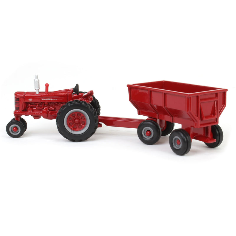 1/64 IH Farmall 400 Tractor with Narrow Front & Flarebox Wagon by ERTL