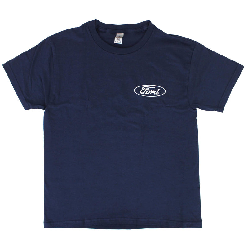 Youth Ford FW-30 with Wing Disk Navy Short Sleeve T-Shirt