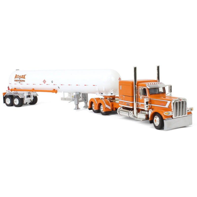 1/64 Peterbilt 389 Semi Truck with Mississippi LP Tanker Trailer, Roark Trucking - Under Pressure, DCP by First Gear