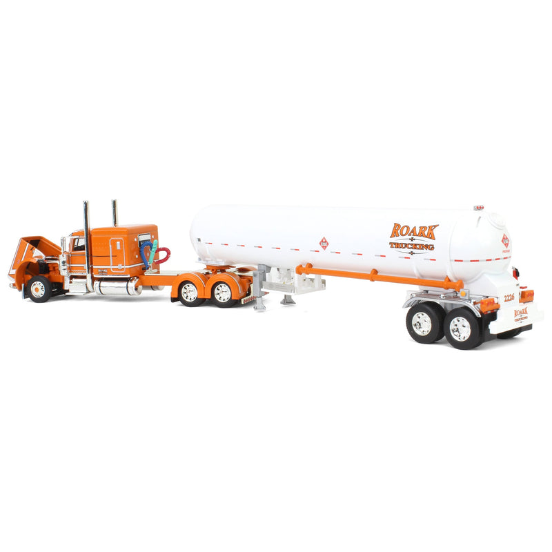 1/64 Peterbilt 389 Semi Truck with Mississippi LP Tanker Trailer, Roark Trucking - Under Pressure, DCP by First Gear