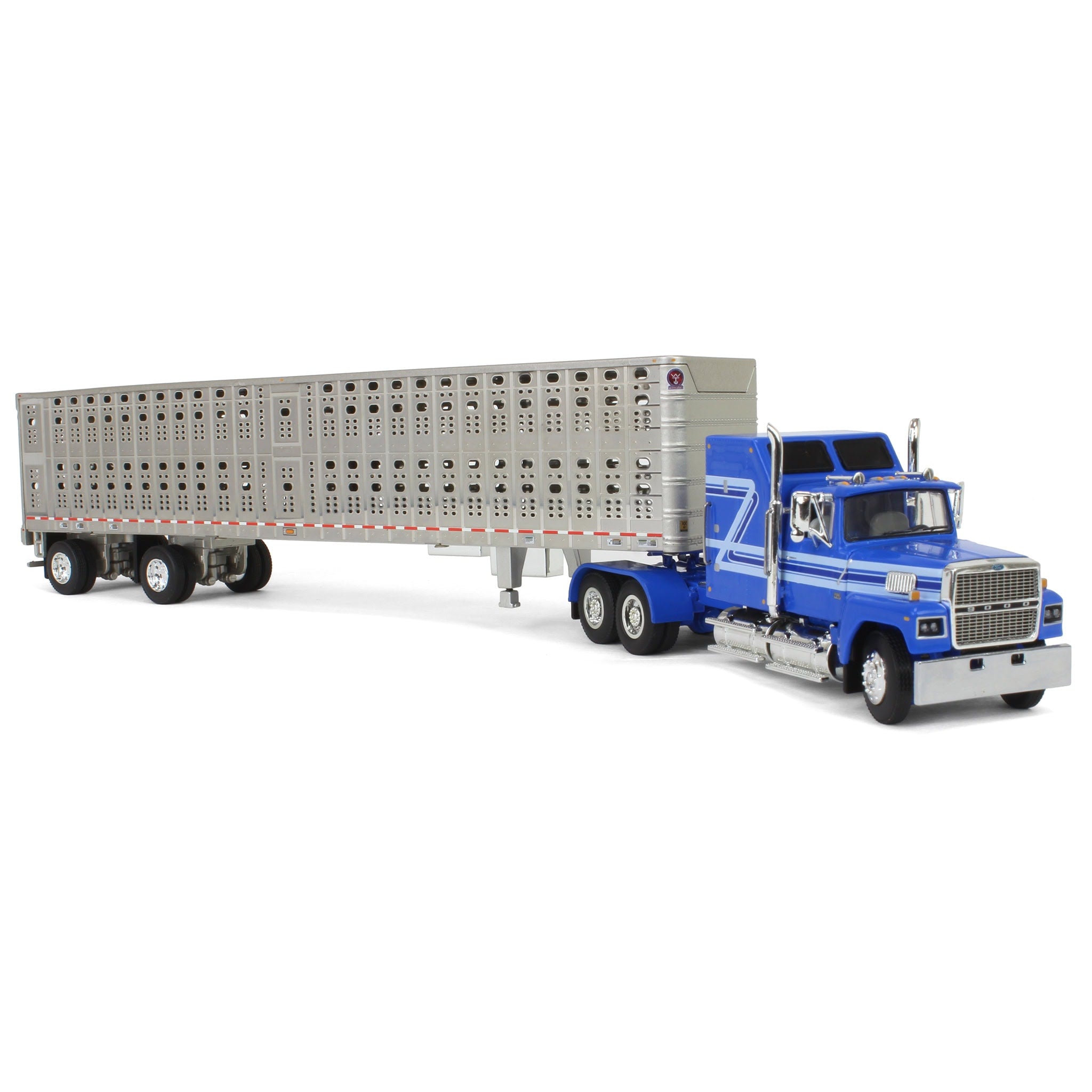 1/64 Blue Ford LTL 9000 60in Aerodyne Sleeper with Wilson