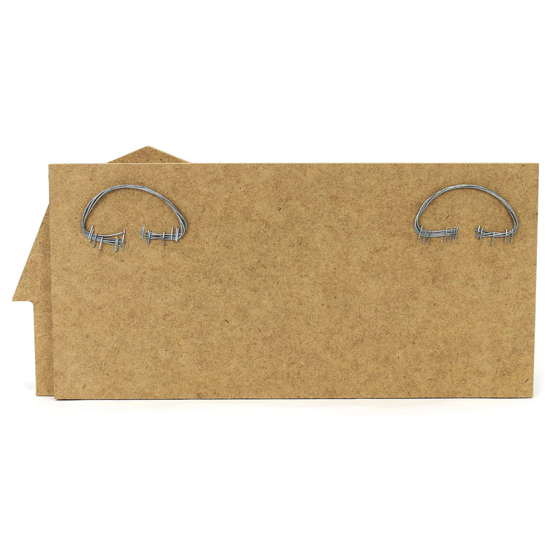 John Deere Key Holder with Vintage Wooden Barn Facade, 14in x 6.5in