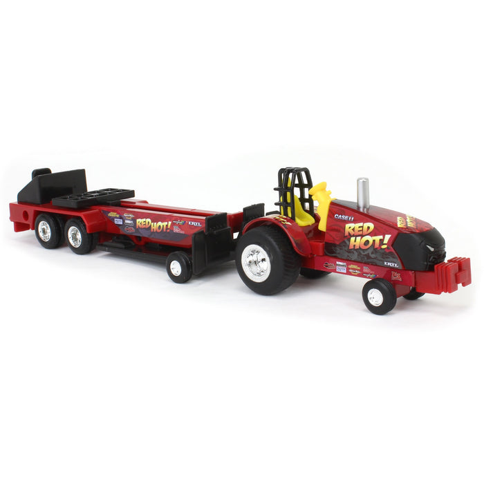 1/64 Case IH "Red Hot!" Pulling Tractor with Sled