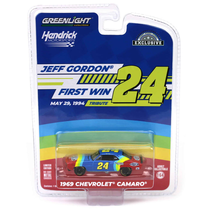 (B&D) 1/64 1969 Chevrolet Camaro, Jeff Gordon First Win Tribute, Hobby Exclusive - Damaged Box