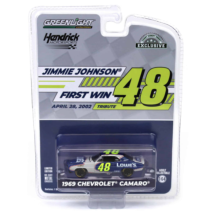 (B&D) 1/64 1969 Chevrolet Camaro, Jimmie Johnson First Win Tribute, Hobby Exclusive - Damaged Box