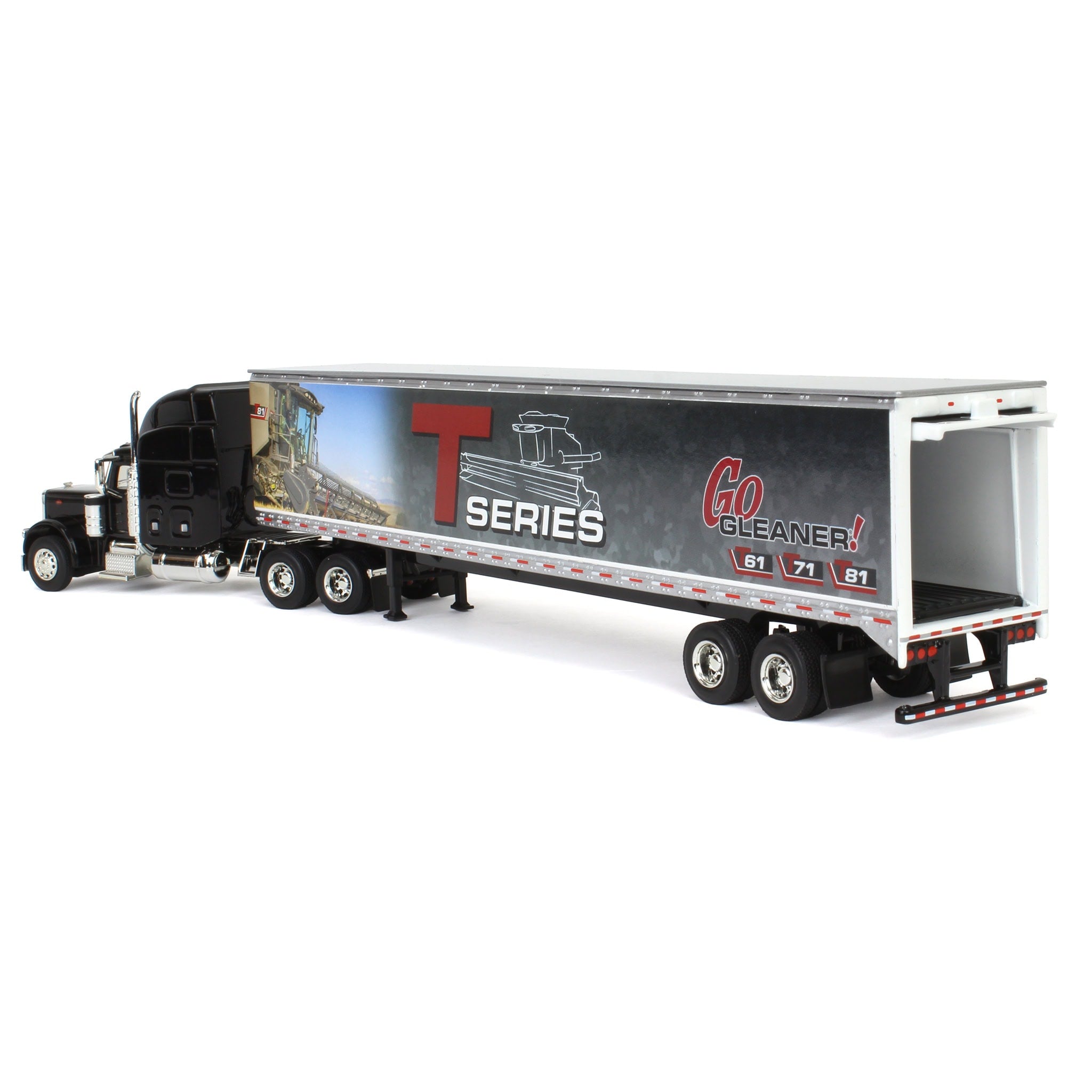 1/64 Peterbilt 379 Semi Truck with Box Trailer by SpecCast, Gleaner T ...