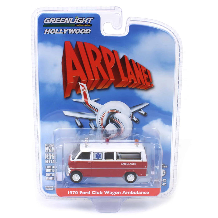 1/64 1970 Ford Club Wagon Ambulance, Airplane! (1980), Hollywood Series 42