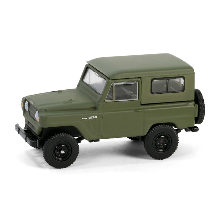 1/64 1962 Nissan Patrol, Matte Olive Green, All-Terrain Series 16