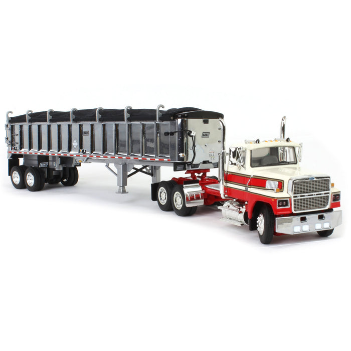 1/64 Red & White Ford LTL 900 with East End Dump Trailer, DCP by First Gear