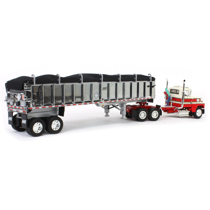 1/64 Red & White Ford LTL 900 with East End Dump Trailer, DCP by First Gear