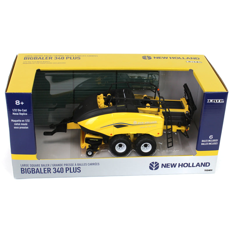 1/32 New Holland Big Baler 340 PLUS with 6 Square Bales