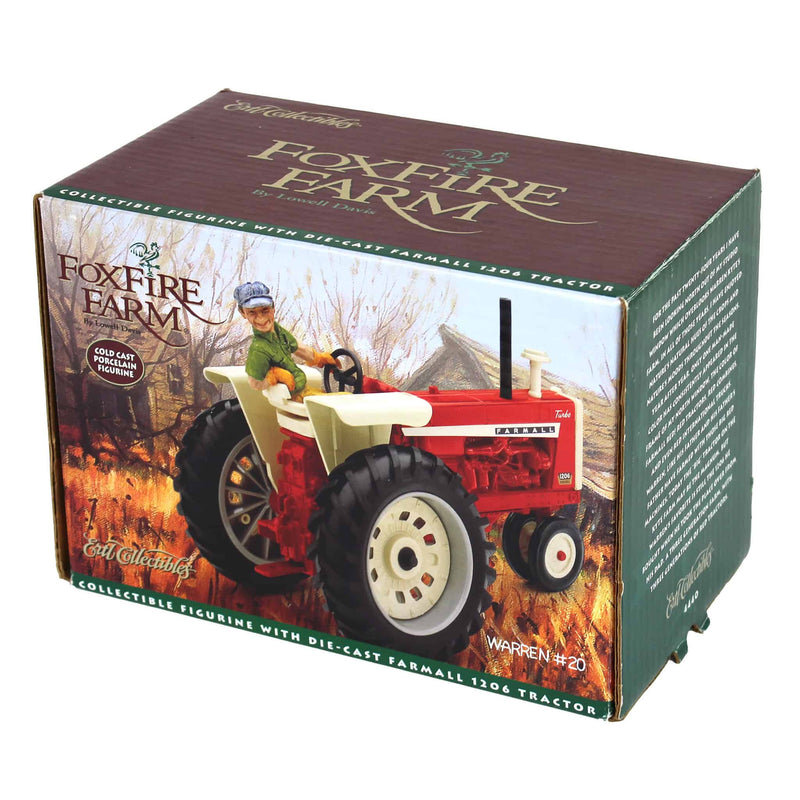 1/16 IH Farmall 1206 with Lowell Davis Figure with Foxfire Farms "Warren" Figurine by ERTL