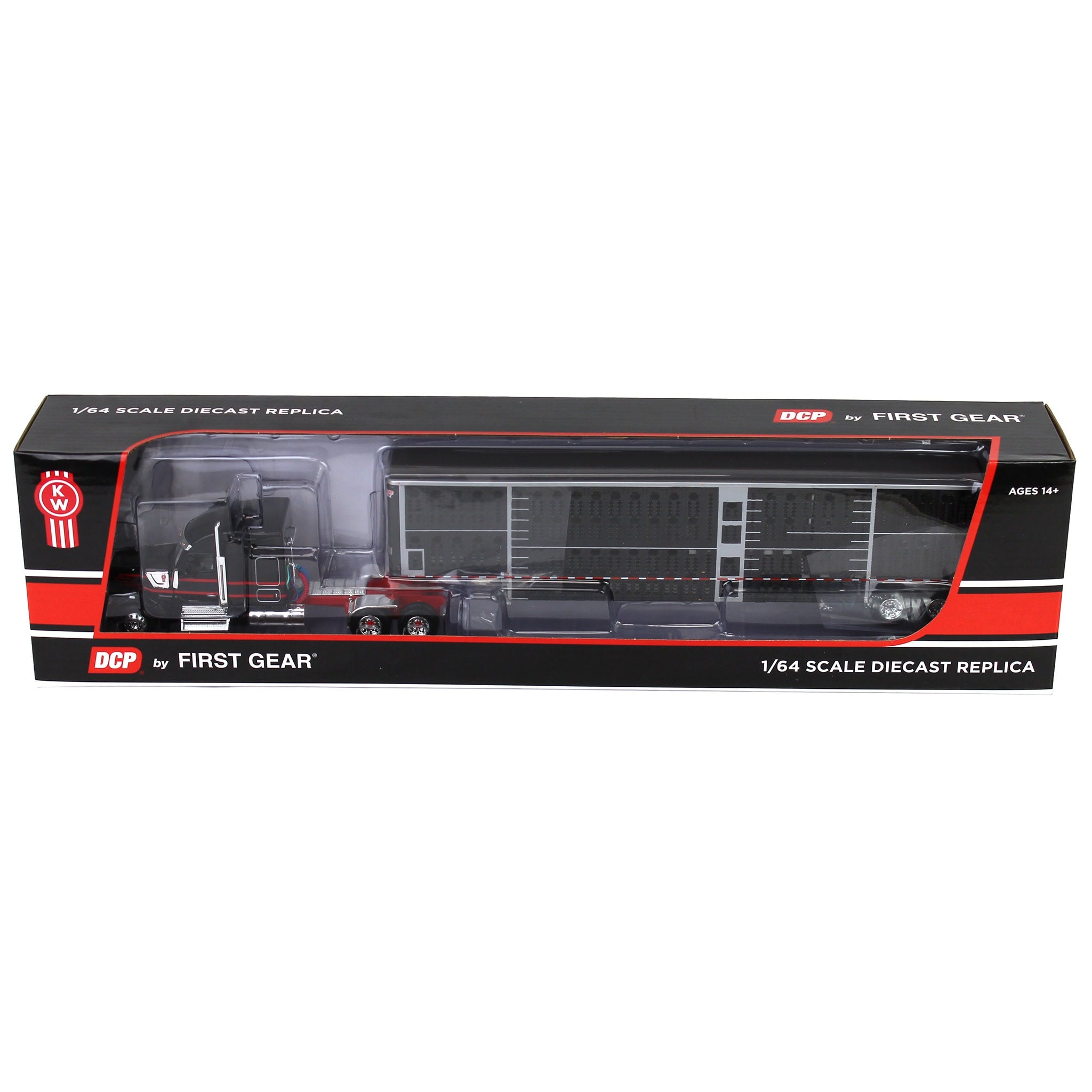 60-1904 DCP 1/64 Black & Red Kenworth W990 with Wilson Silverstar