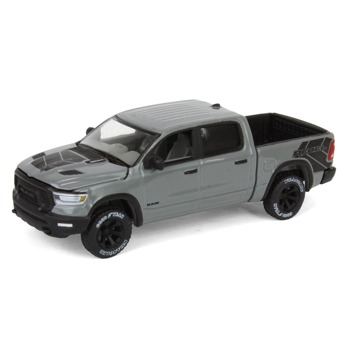 1/64 2023 Dodge Ram Rebel Lunar Edition, Gray, Auto World