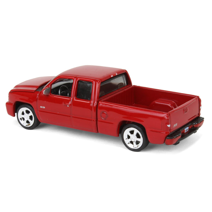 1/64 2006 Chevrolet Silverado SS Extended Cab Fleetside Pickup Truck, Victory Red, Auto World