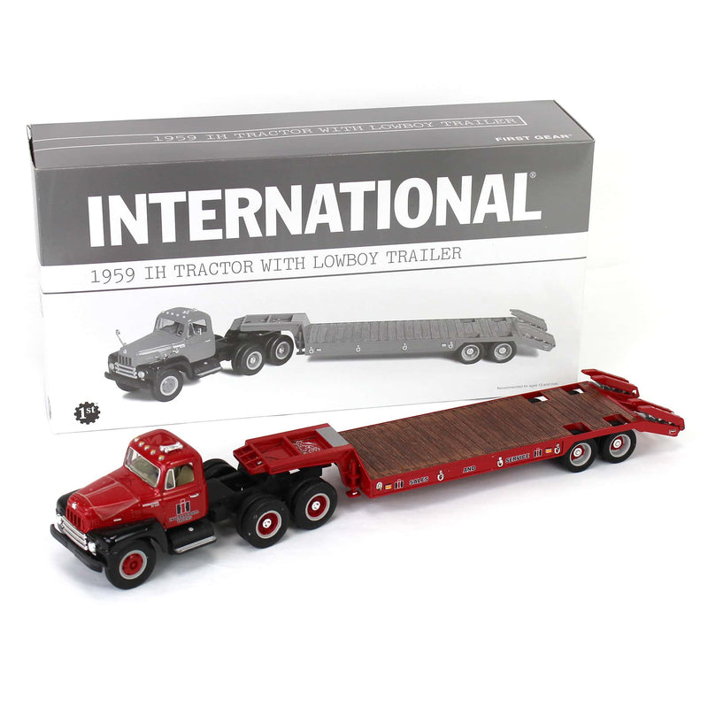 1/34 1959 IH International Semi Truck with Lowboy Trailer by First Gear