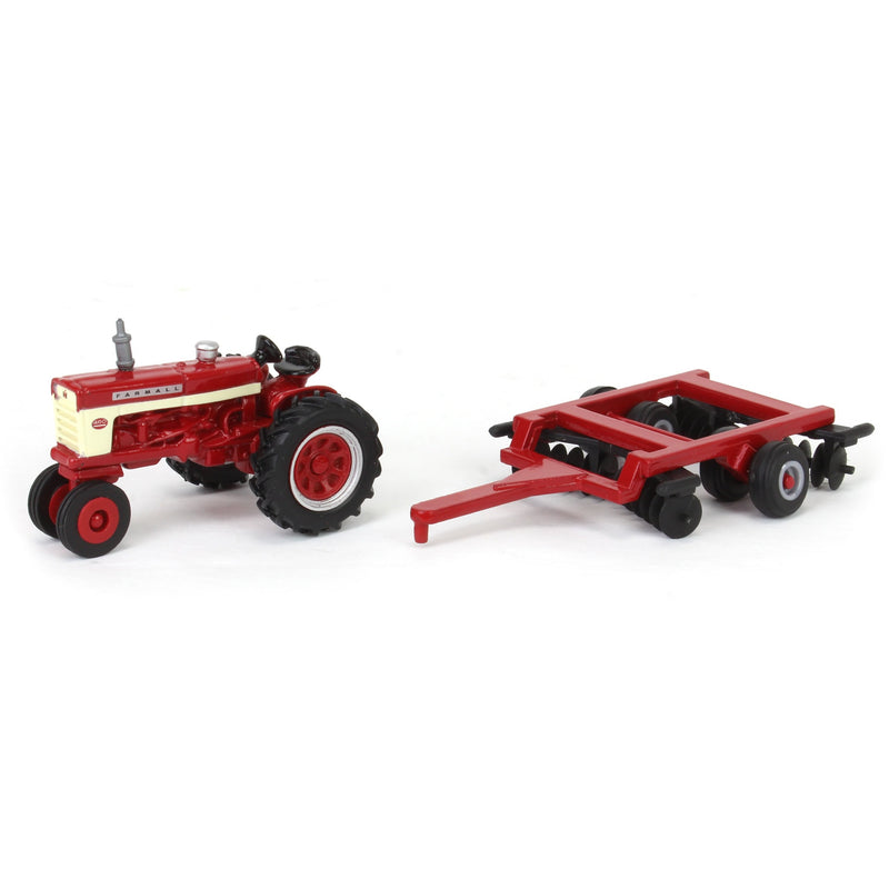1/64 IH Farmall 460 Tractor with Narrow Front & Disk by ERTL