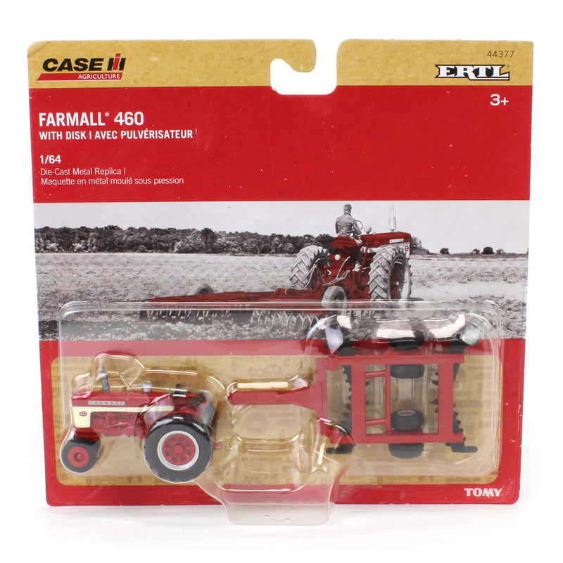 1/64 IH Farmall 460 Tractor with Narrow Front & Disk by ERTL