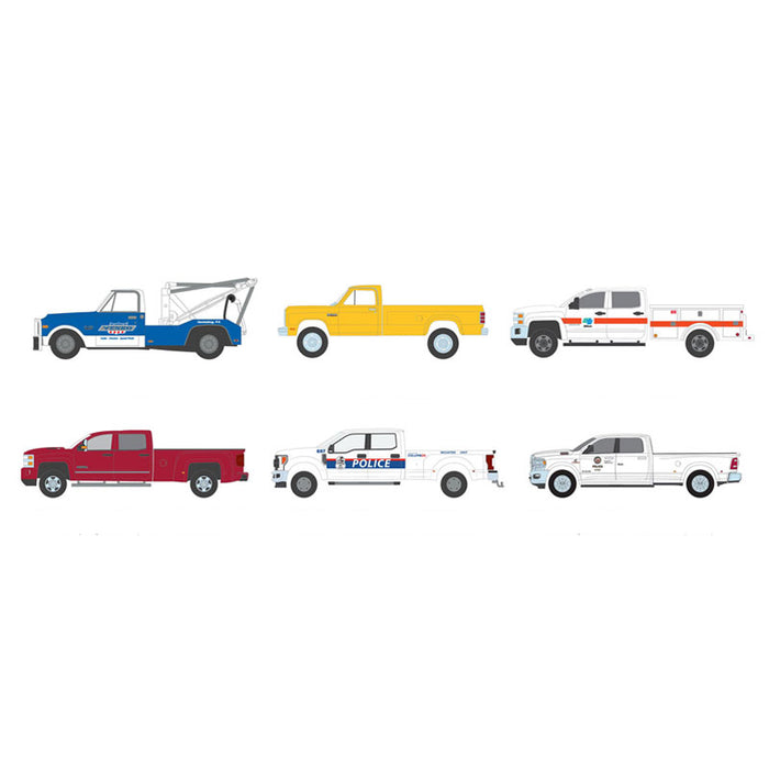 1/64 Sealed Set of 6 Dually Drivers Series 15 Trucks