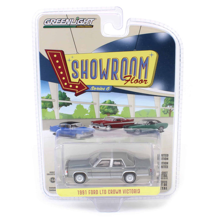 Raw Chase Unit ~ 1/64 1991 Ford LTD Crown Victoria, Light Titanium Metallic, Showroom Floor Series 6