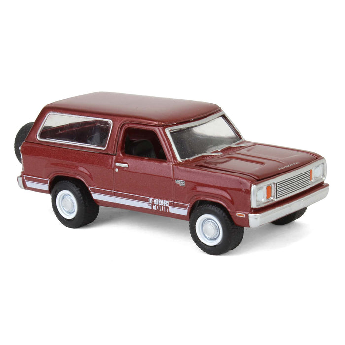 1/64 1978 Plymouth Trail Duster with Backpacker Figure, Canyon Red Sunfire, Hobby Shop Series 16