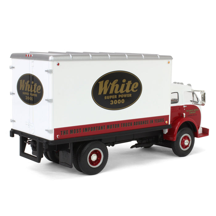 1/34 1953 White 3000 COE Delivery Van, White Super Power Decals, by First Gear