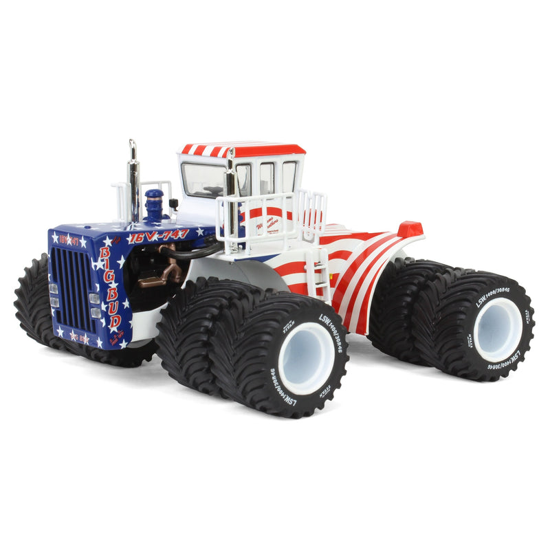 Patriotic Version ~ 1/64 Big Bud 16V-747 Silver Series Detroit 1100 HP Tractor with Titan Goodyear LSW Tires