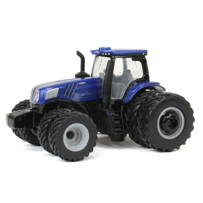 (B&D) 1/64 New Holland GENESIS T8.415 Tractor with Row Crop Duals, ERTL Prestige - Damaged Box