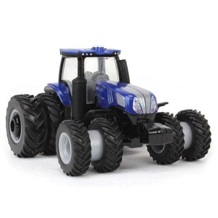 (B&D) 1/64 New Holland GENESIS T8.415 Tractor with Row Crop Duals, ERTL Prestige - Damaged Box