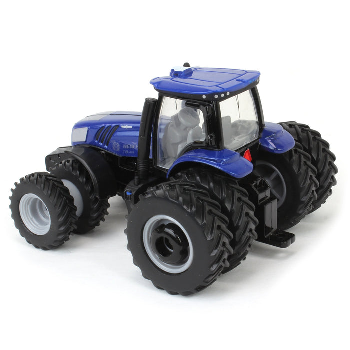 (B&D) 1/64 New Holland GENESIS T8.415 Tractor with Row Crop Duals, ERTL Prestige - Damaged Box