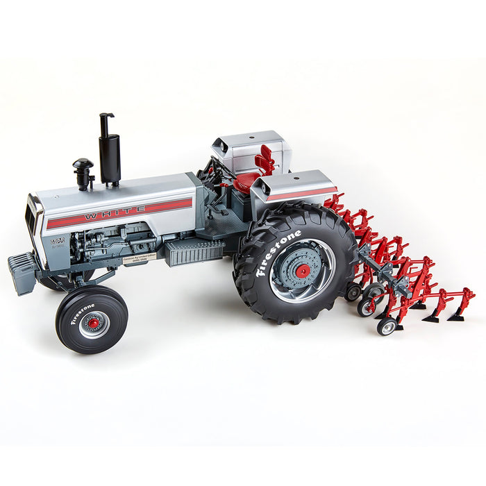 1/16 White 2-150 Diesel with 4-Row Rear Cultivator, 2025 Firestone Series