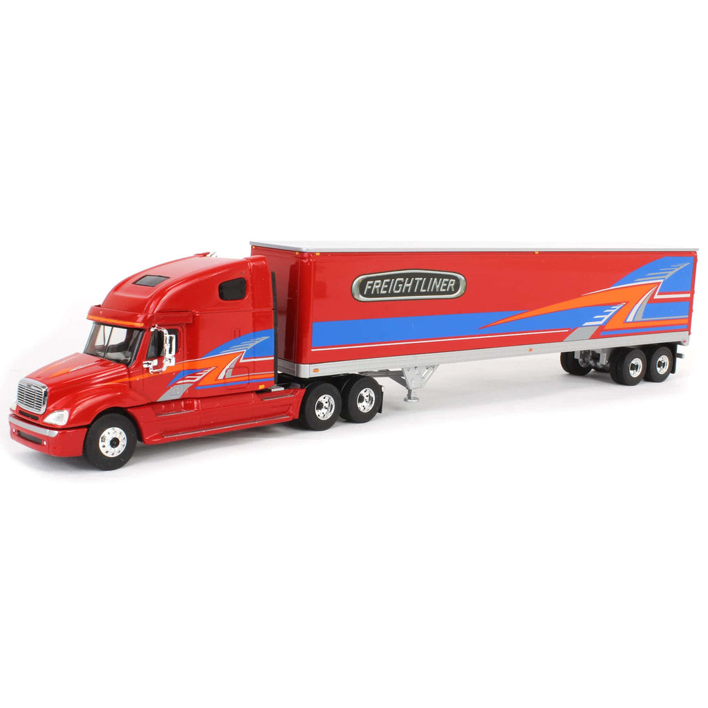 1/54 Red Freightliner Columbia Semi Truck with Trailer by First