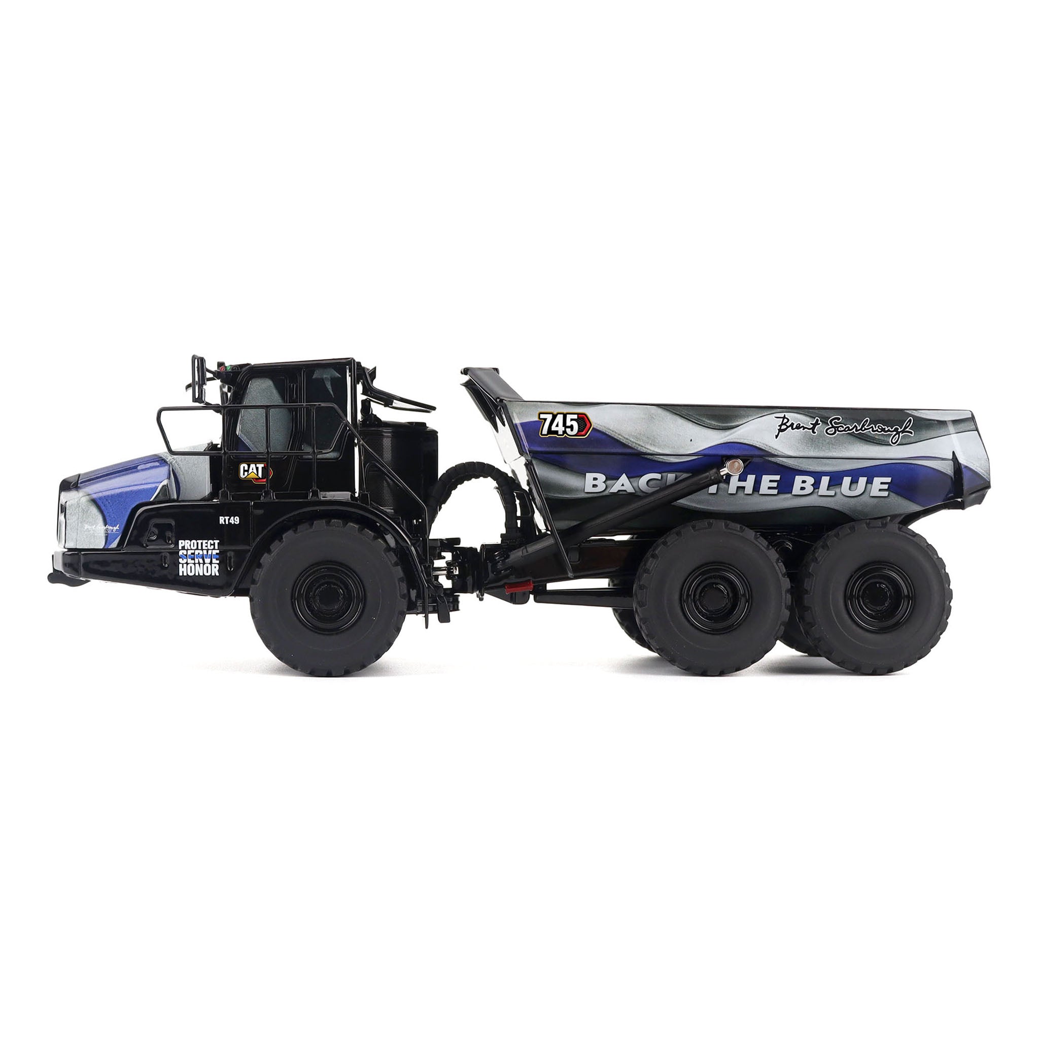 1/50 CAT 745 Articulated Truck with Patriotic Decoration, Brent