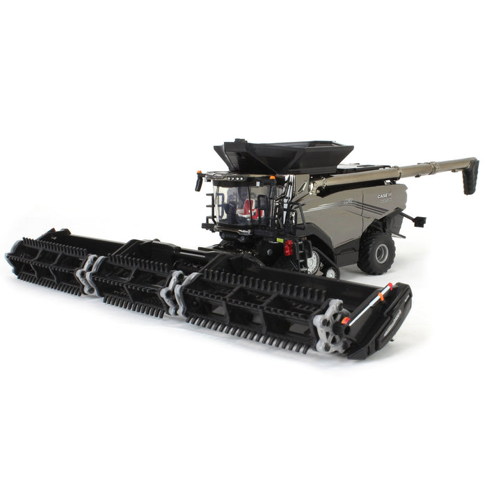 Charcoal Chrome Chase Unit ~ 1/64 Case IH AF11 Combine with Tracks, 2024 Farm Show, ERTL Prestige