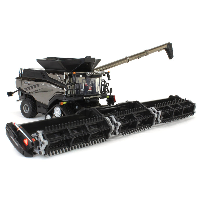 Charcoal Chrome Chase Unit ~ 1/64 Case IH AF11 Combine with Tracks, 2024 Farm Show, ERTL Prestige Collection