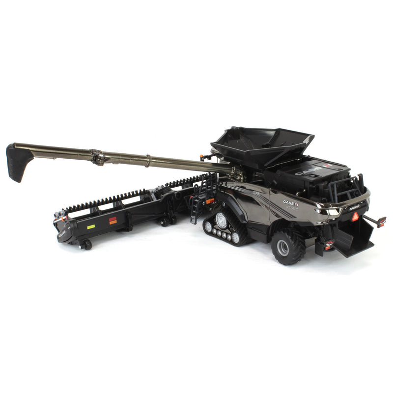 Charcoal Chrome Chase Unit ~ 1/64 Case IH AF11 Combine with Tracks, 2024 Farm Show, ERTL Prestige Collection
