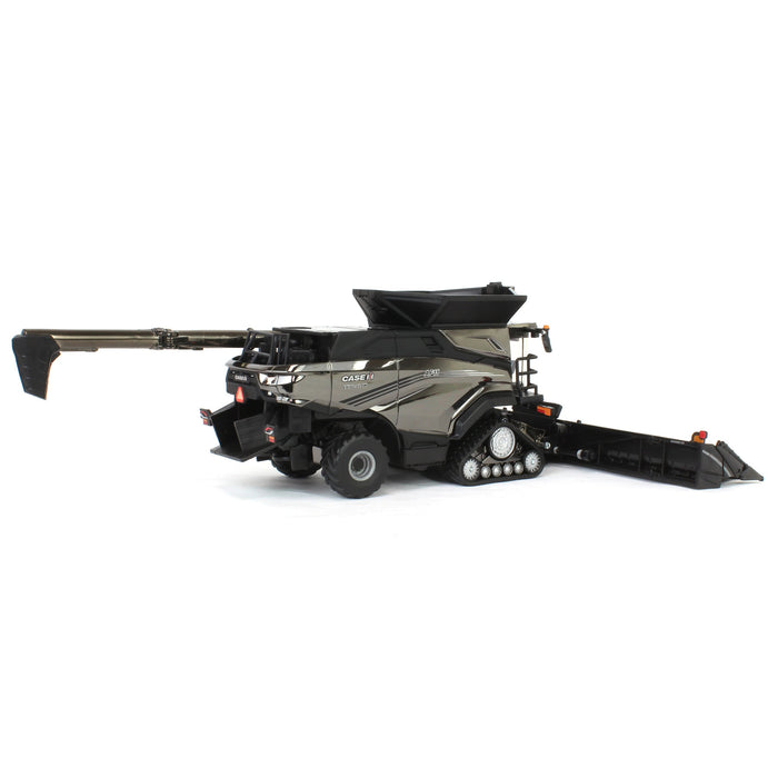 Charcoal Chrome Chase Unit ~ 1/64 Case IH AF11 Combine with Tracks, 2024 Farm Show, ERTL Prestige