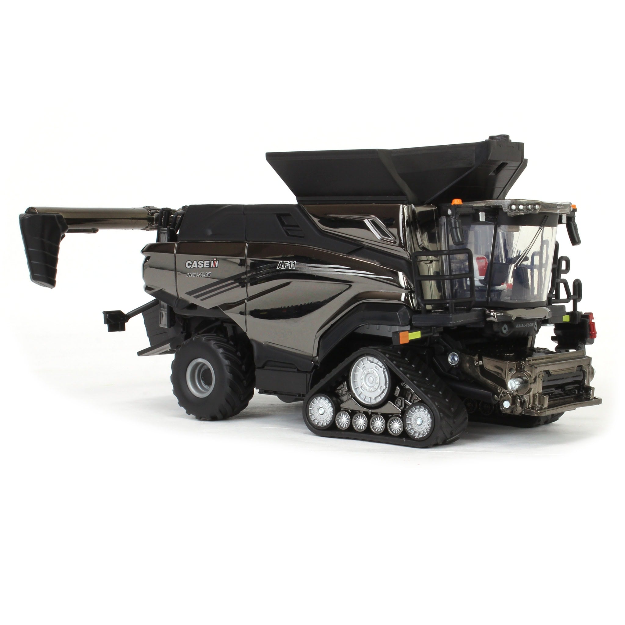 Charcoal Chrome Chase Unit ~ 1/64 Case IH AF11 Combine with Tracks