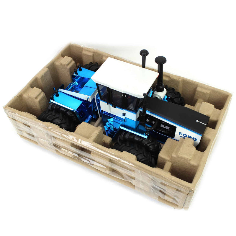 Blue & Gold Chrome Set of 2 ~ 1/16 Ford FW-30 4WD w/ Duals, Toy Tractor Times 41st Anniv, ERTL Prestige Collection