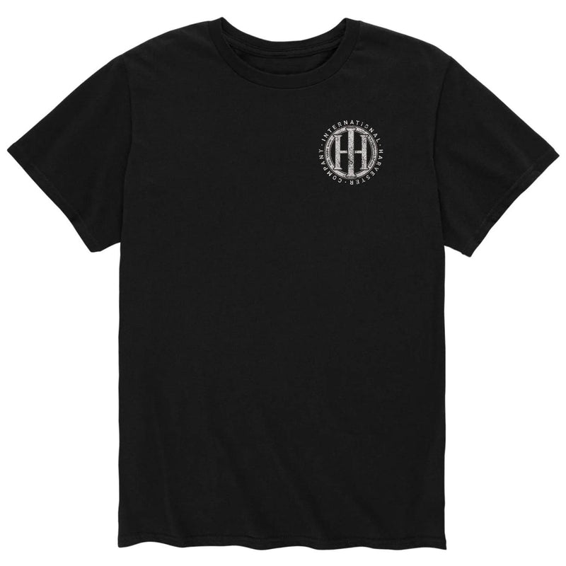 Adult IH Wheat Seal Black Short Sleeve T-Shirt with Left Chest Print