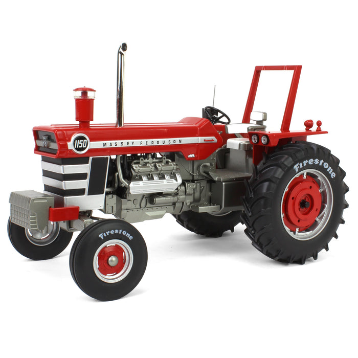 1/16 Massey Ferguson 1150 with Firestone Tires, ROPS & Chrome Stack