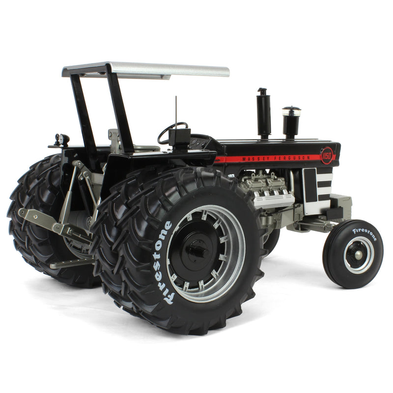 Black Chase Unit ~ 1/16 Massey Ferguson 1150 Tractor with Canopy, Rear Duals & Firestone Tires by SpecCast
