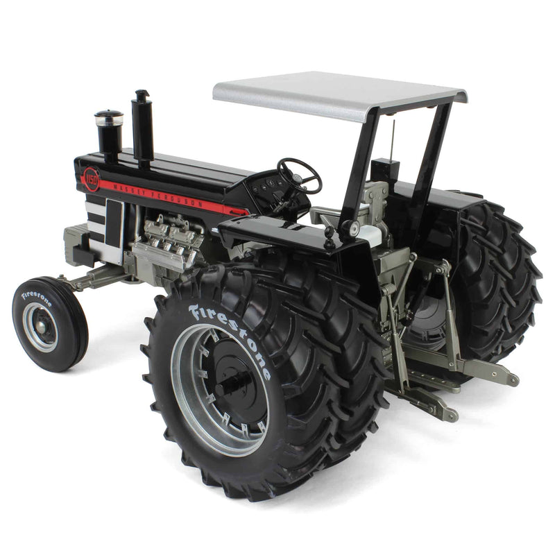 Black Chase Unit ~ 1/16 Massey Ferguson 1150 Tractor with Canopy, Rear Duals & Firestone Tires by SpecCast