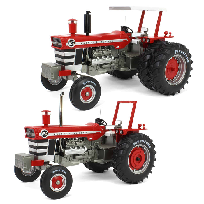 Set of 2 ~ 1/16 Massey Ferguson 1150 with Firestone Tires