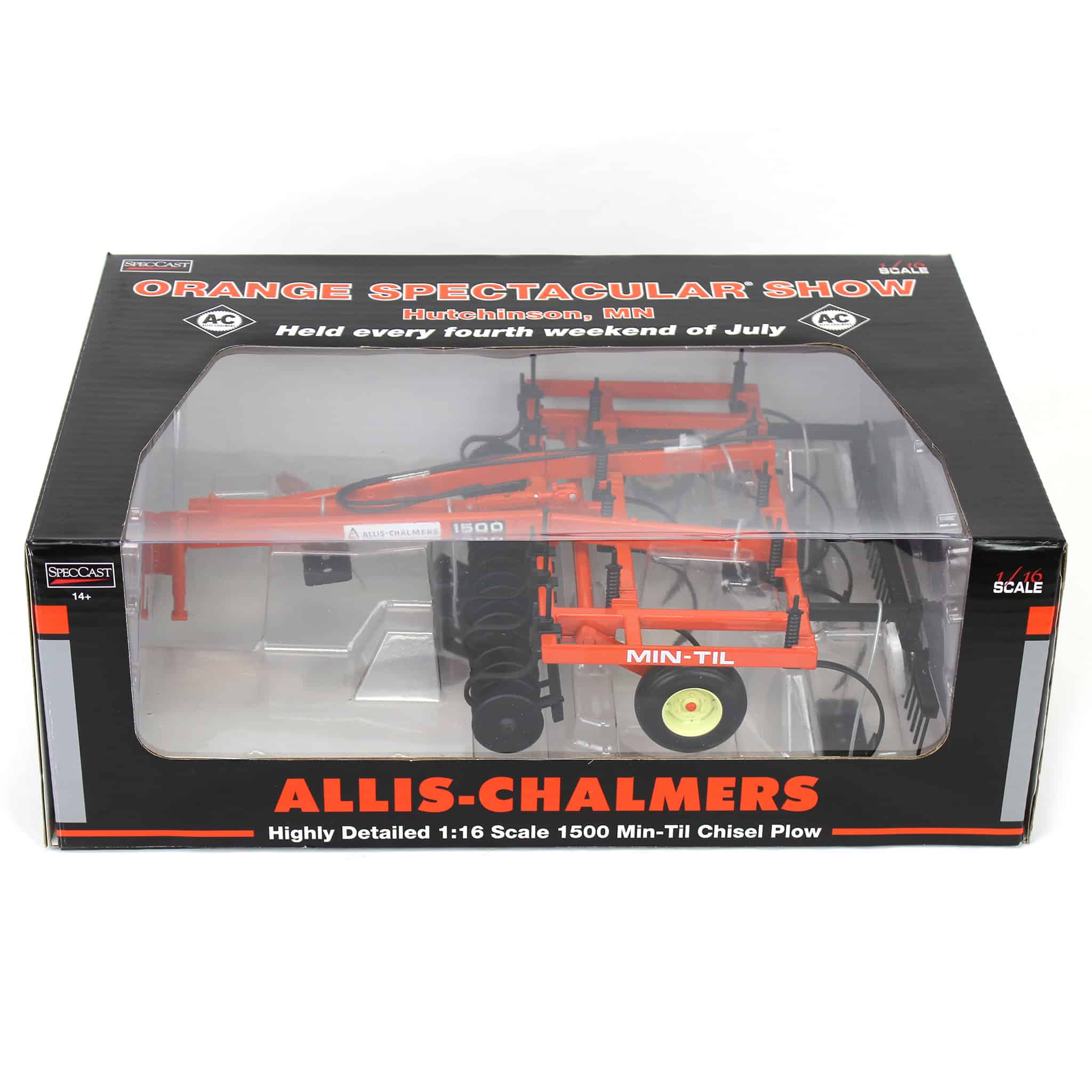 1/16 Allis Chalmers 1500 Min-Til Chisel Plow, 2024 Orange