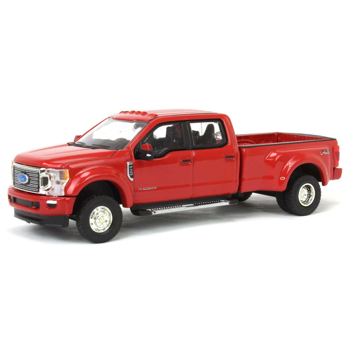 1/64 2020 Ford F-450 Platinum Super Duty Dually Pickup Truck, Rapid Red, Town & Country Exclusive