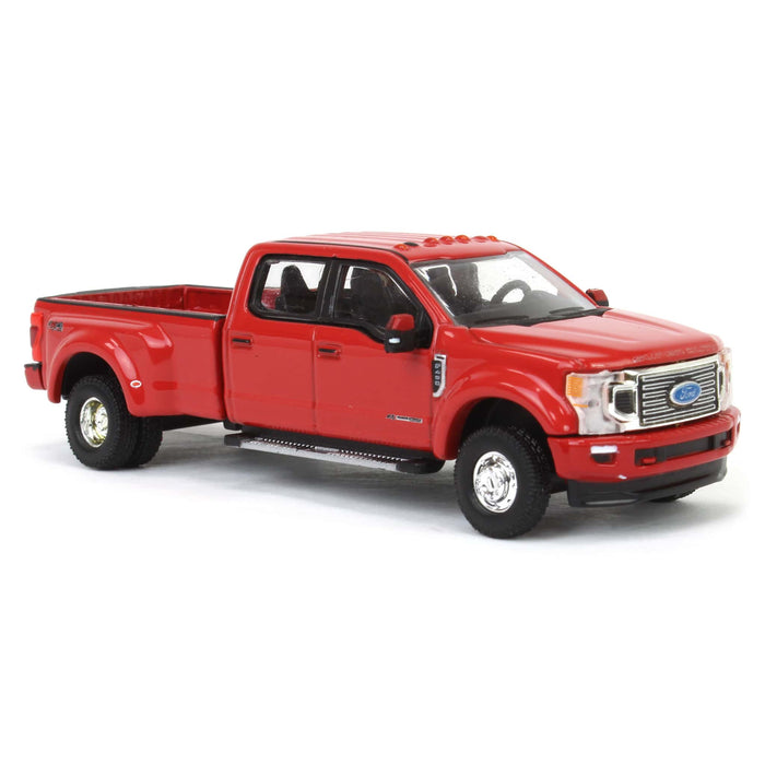 1/64 2020 Ford F-450 Platinum Super Duty Dually Pickup Truck, Rapid Red, Town & Country Exclusive