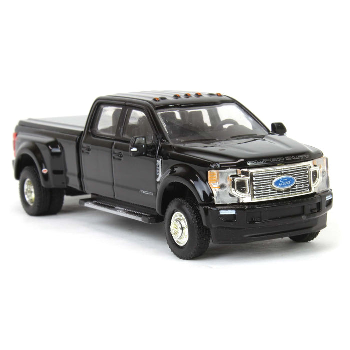 1/64 2020 Ford F-450 Platinum Super Duty Dually Pickup Truck, Agate Black, Town & Country Exclusive