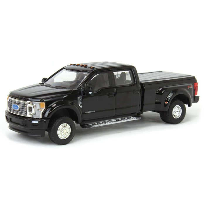 1/64 2020 Ford F-450 Platinum Super Duty Dually Pickup Truck, Agate Black, Town & Country Exclusive