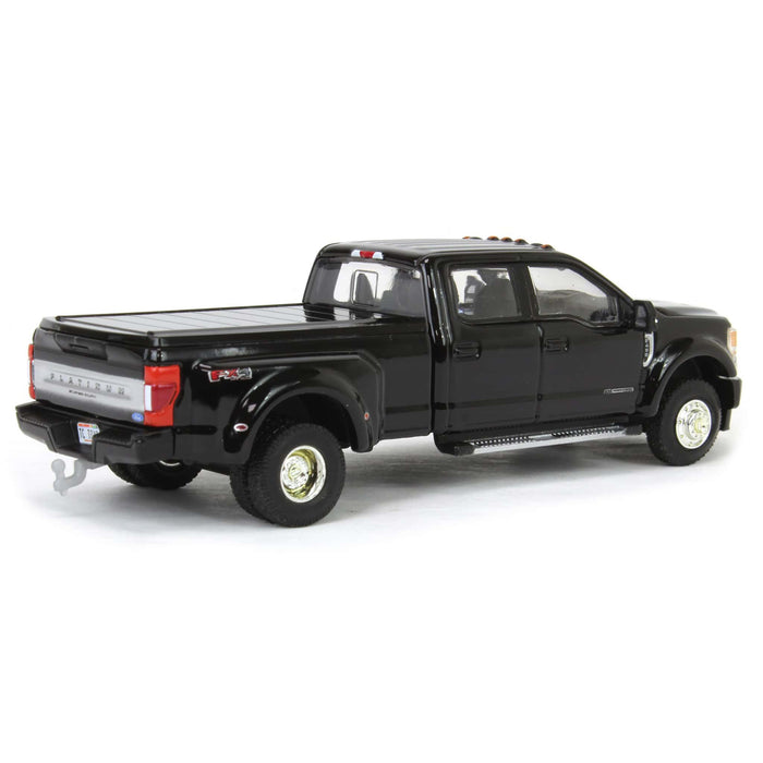 1/64 2020 Ford F-450 Platinum Super Duty Dually Pickup Truck, Agate Black, Town & Country Exclusive